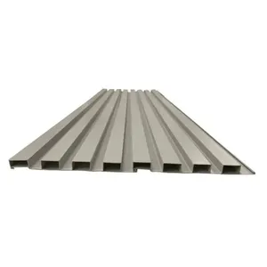 Painel Ripado PVC Bariri Painel Ripado PVC Cinza 15cmx2,70m