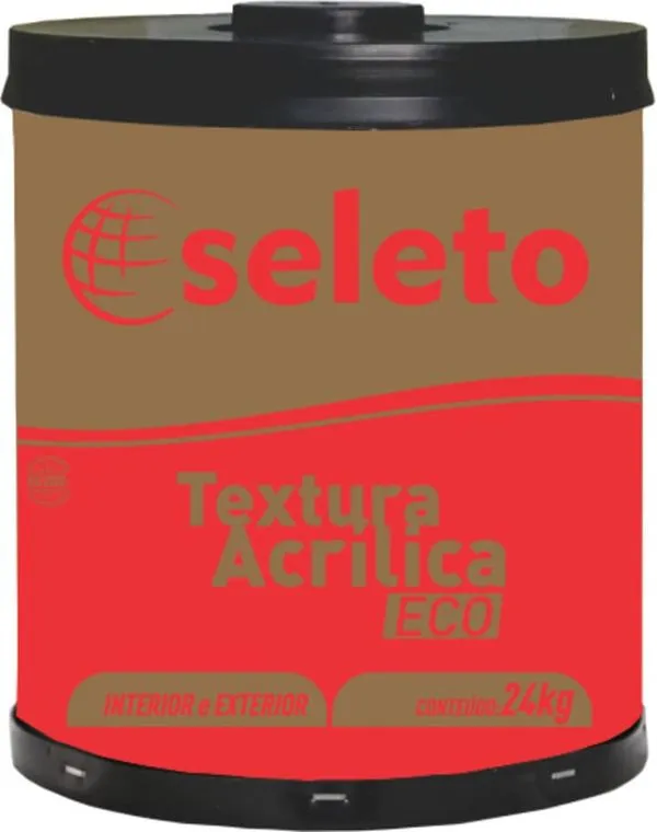 Textura Acrílica Rústica 24Kg Seleto Textura Acrílica Rústica Cinza 24Kg Seleto