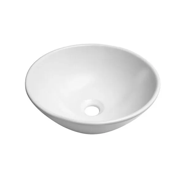 Cuba de Apoio Louça Redonda Molokai Branca 35,5cm Mondialle Cuba de Apoio Redonda Branca 35,5x14cm Louça Mondialle Molokai