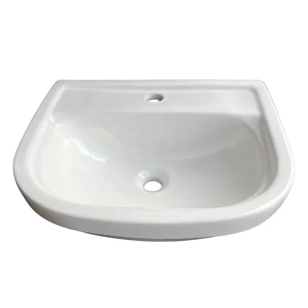 Lavatório Suspenso Louça 42x31cm Branco SantaMarina Lavatório Louça Suspenso SantaMarina 42x31cm Branco