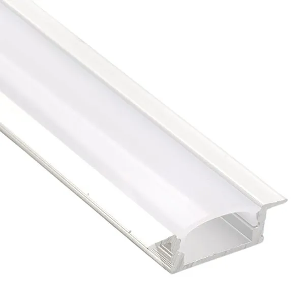 Perfil de Embutir 26mm em Alumínio Fita de LED com 3 Metros Itamonte Perfil de Embutir 26x7mm em Alumínio Branco com 3 Metros