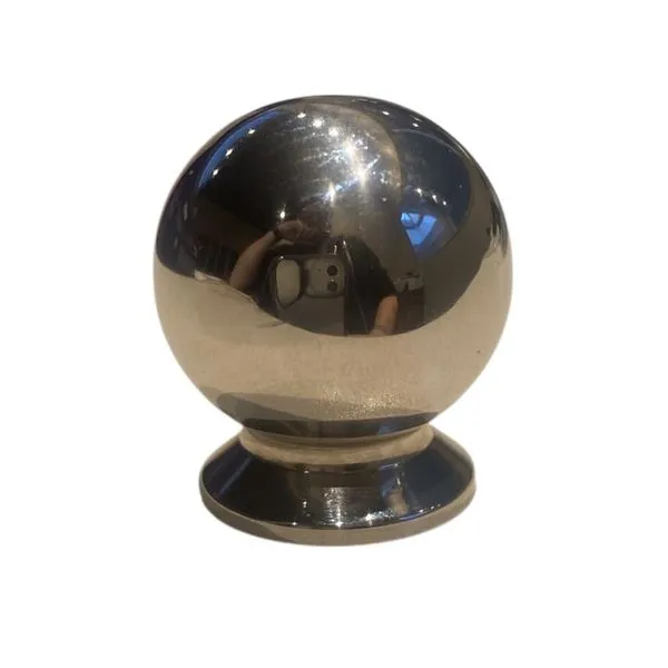 Puxador Botão Redondo 19mm Zamac Ago Inox Puxador Botão Redondo 19mm Zamac Prata