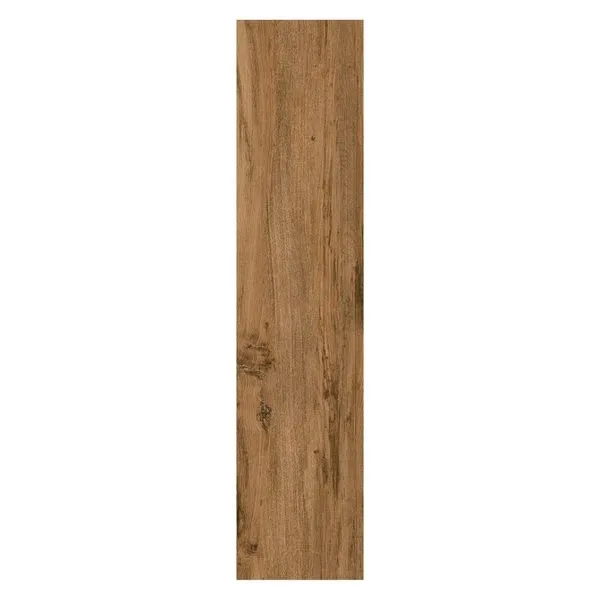 Porcelanato Provenza Retificado Rústico Marrom 24,5x108cm 1,85m2 (Lote 37)