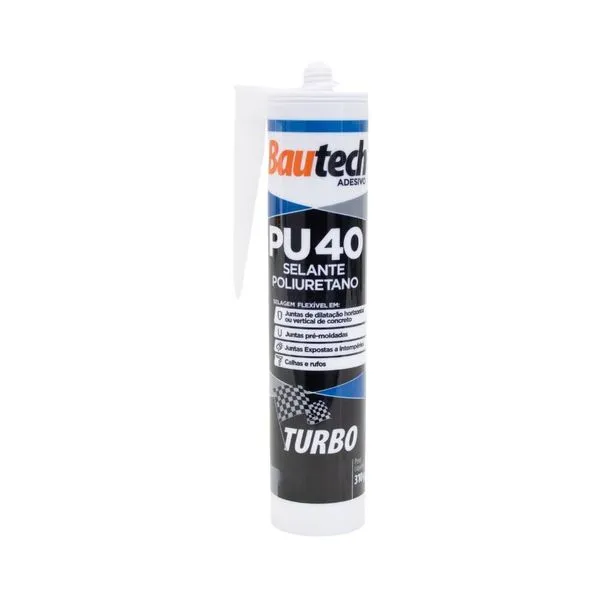 Selante Adesivo PU40 Turbo Preto 310g Bautech