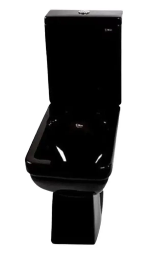 Kit Vaso Sanitário com Caixa Acoplada Malva 3/6L Mari Louças Kit Vaso Sanitário com Caixa Acoplada Malva 3/6L Preto MariLouças
