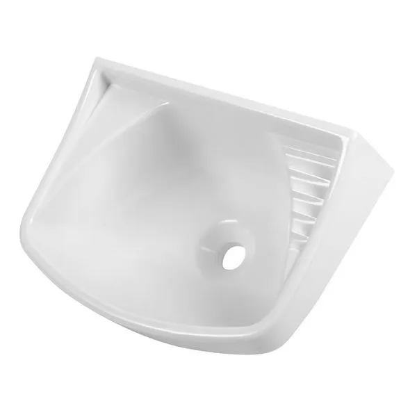 Lavatório Suspenso Plástico LV0 Branco 36x26cm Astra Lavatório Plástico Suspenso LV0 36x26cm 4,8L Branco