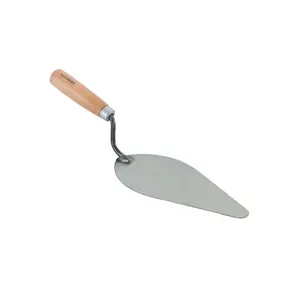 Colher de Pedreiro Redonda Cabo Madeira Momfort Colher de Pedreiro 10" Redonda Cabo Madeira Momfort