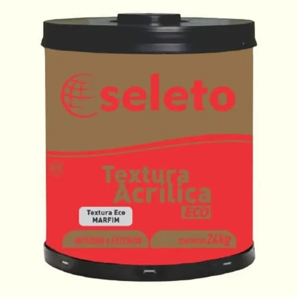 Textura Acrílica Rústica 24Kg Seleto Textura Acrílica Rústica Marfim 24Kg Seleto