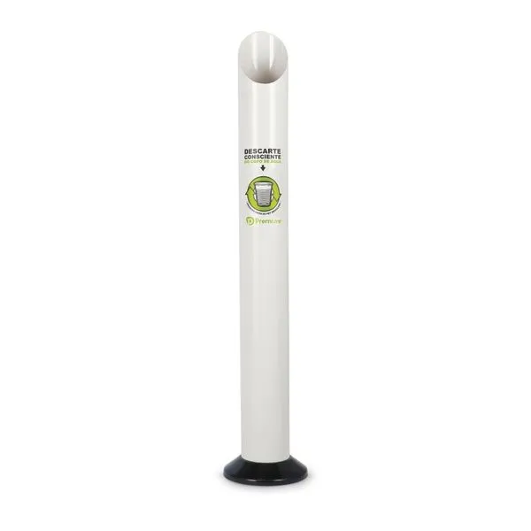 Lixeira para Copo Água Clean Executiva Branca