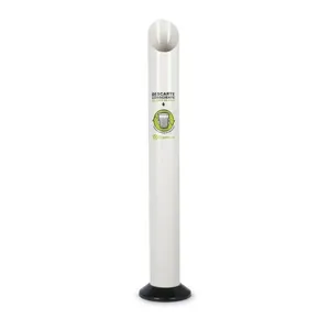 Lixeira para Copo Água Clean Executiva Branca
