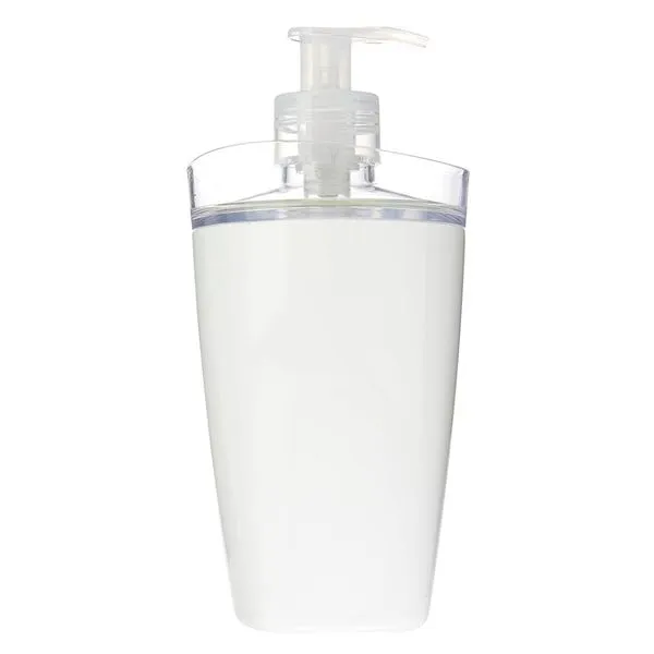 Porta Sabonete Líquido para Banheiro Poliestireno Tule OU Porta Sabonete Líquido para Banheiro Tule Branco Fosco