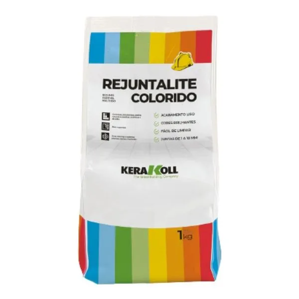 Rejunte Resinado Cerâmica e Porcelanato 1kg Kerakoll Rejunte Rejuntalite Cerâmica e Porcelanato Branco 1kg Kerakoll