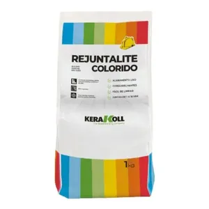 Rejunte Resinado Cerâmica e Porcelanato 1kg Kerakoll Rejunte Rejuntalite Cerâmica e Porcelanato Branco 1kg Kerakoll