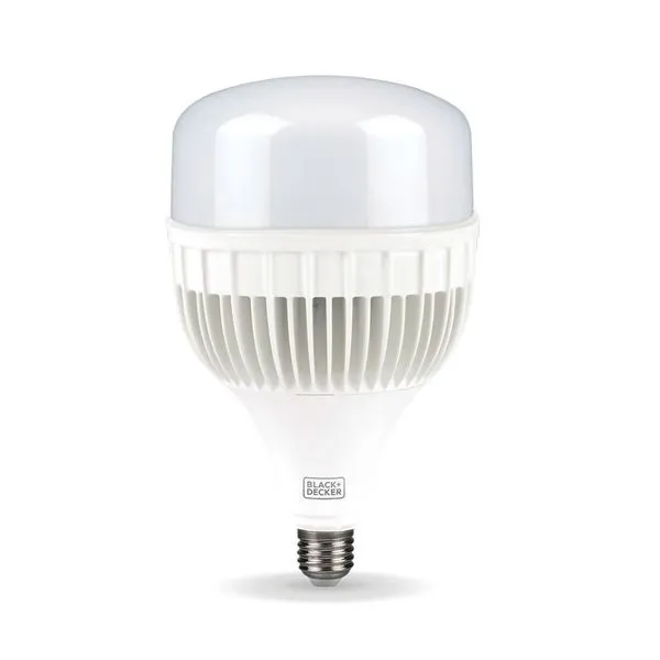 Lâmpada LED Super Alta Potência Luz Branca E27 Bivolt Black&Decker Lâmpada de LED Alta Potência 80W 6400 Lúmens E27 Bivolt Luz Branca