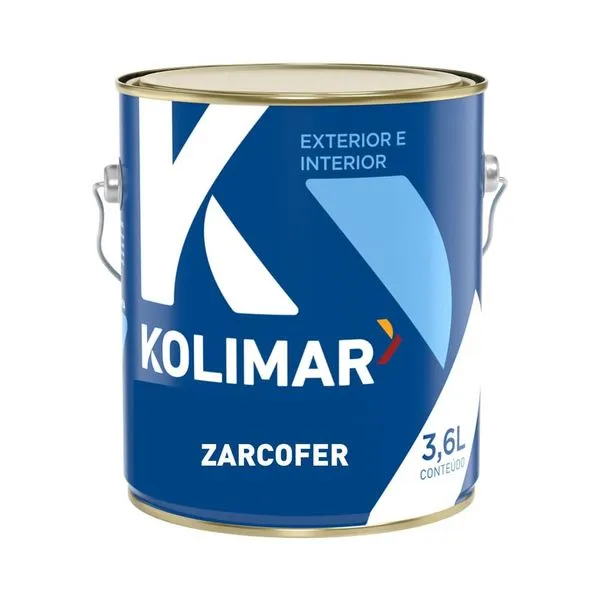 Zarcão Premium Fosco Zarcofer Cinza Kolimar Zarcão Premium Fosco Zarcofer Cinza 3,6L Kolimar