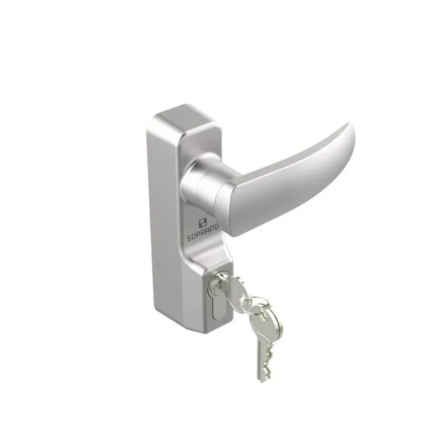 Fechadura Barra Anti Panico Prata 5124 Soprano Fechadura Barra Anti Panico Prata 5124