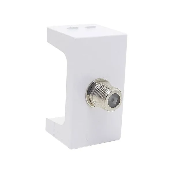 Módulo Tomada Coaxial para Antena de TV Home B.Lux Módulo Tomada Coaxial para Antena de TV Branco Home