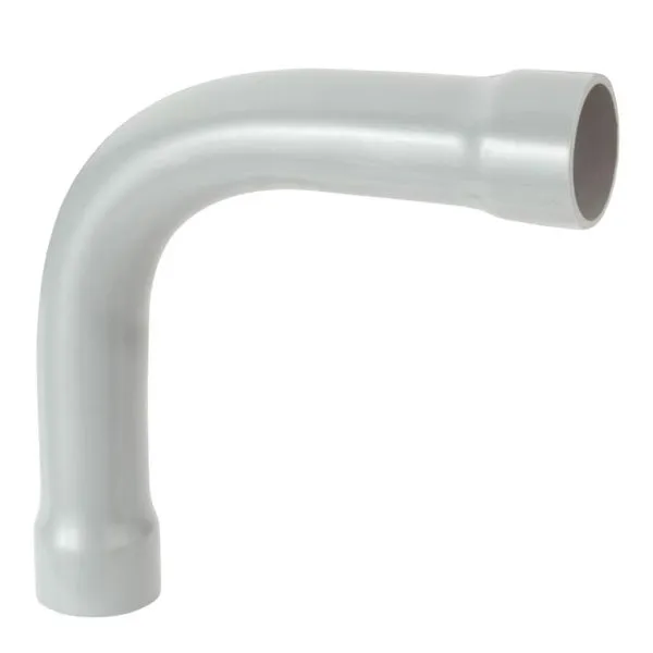 Curva 90º PVC Normal com Bolsa de PVC TAF Curva 90° Normal com Bolsa PVC 1" Cinza TAF