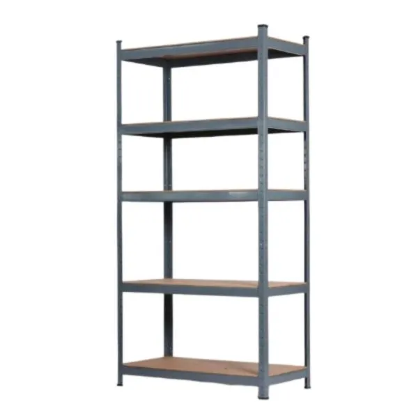 Estante de Aço Galvanizado 196x120x50cm 1500kg 5 Prateleiras MDF Kian Estante de Aço Galvanizado 199x120x50CM 1000Kg 5 Prateleiras MDF