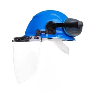 Kit Conjugado Capacete Azul com Abafador e Protetor Facial Camper Kit Conjugado Capacete com Abafador e Prot Facial CA34414 Azul Camper