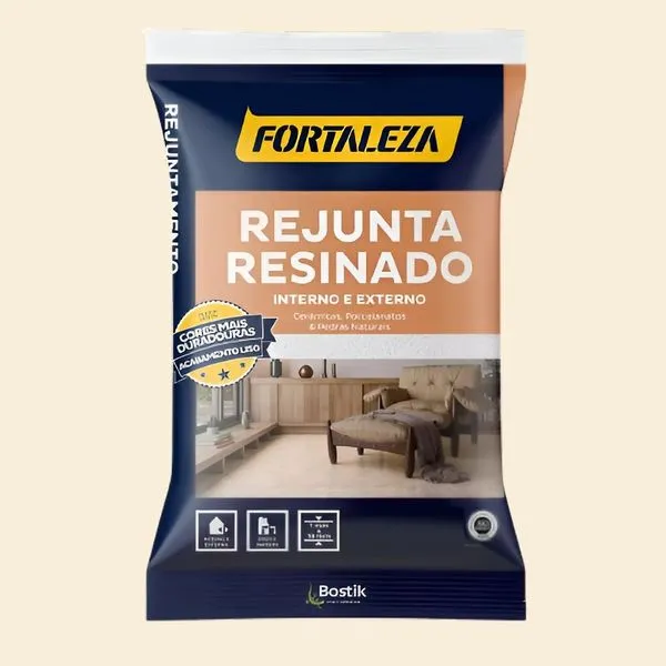 Rejunte Resinado Porcelanato 5kg Fortaleza Rejunte Resinado Porcelanato Creme 5kg Fortaleza