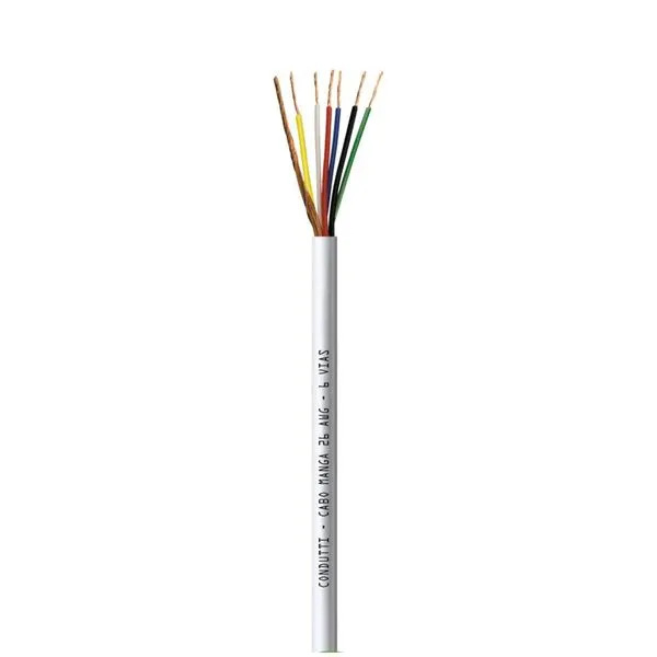 Cabo Manga 26AWG para CFTV por Metro Condutti Cabo Manga com 6 Vias 26AWG Indicado para CFTV Condutti por Metro