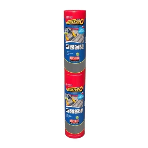 Fita Asfáltica Vedatudo Cinza 10m Dryko Fita Asfáltica Vedatudo Cinza 90cm 10m Dryko