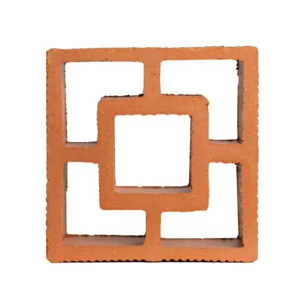 Elemento Vazado Cerâmico Reto 07x18x18cm Colibri Elemento Vazado Cerâmico Reto Quadrado 07x18x18cm Colibri