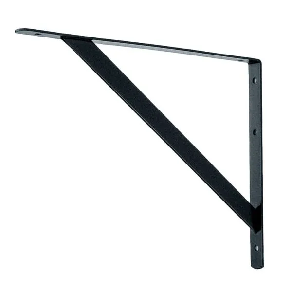Mão Francesa Leve até 50Kg Aço Preto Fico Mão Francesa Leve até 50Kg 27cm Aço Preto