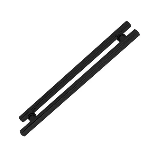 Puxador Barra Redonda Eco Alumínio Preto Fosco Geris Puxador Barra Redonda Eco 50cm Alumínio Preto Fosco