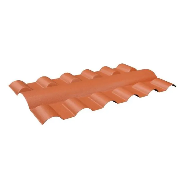 Cumeeira Central Plan PVC Terracota 86cm Lux Telhas Cummeira Central Plan em Pvc Terracota 86cm Lux Telhas