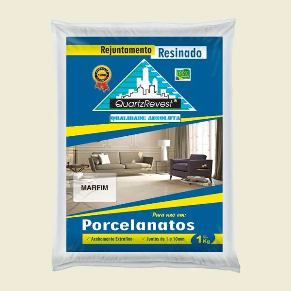 Rejunte Resinado 1kg Quartz Revest Rejunte Resinado Marfim 1kg Quartz Revest