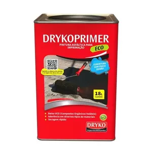 Pintura Asfáltica Impermeabilizante Drykoprimer Eco Dryko PINTURA ASFALT IMP DRYKOPRIMER ECO 18L FUND E ALICERCE
