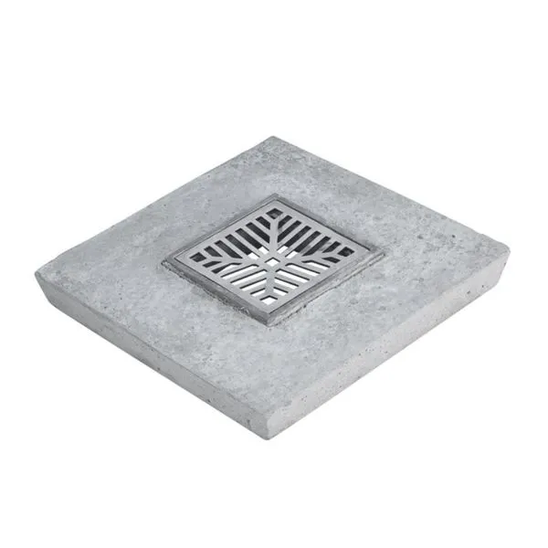 Tampa Concreto com Grelha de Alumínio Brilhante Concrebox Tampa Concreto com Grelha de Alumínio Brilhante 35x35cm Concrebox