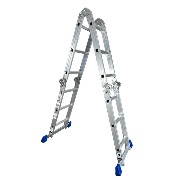 Escada Articulada de Alumínio 12 Degraus até 150kg Alumasa Escada Articulada de Alumínio 12 Degraus 3,71M até 150KG