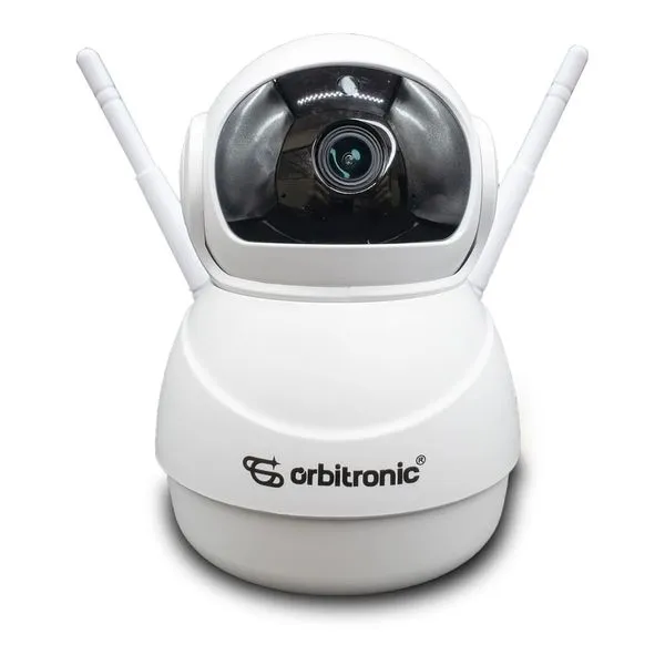 Câmera Wi-Fi Full HD 2MP ORB766 Interna Robô Orbitronic Câmera Wi-fi Robô Full HD 2MP Interna Espiã ORB766 Branca