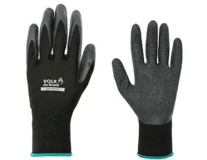 Luva Segurança Preto Grip Comfort Volk Luva Segurança Grip Comfort Preto Tam P CA38293 Volk