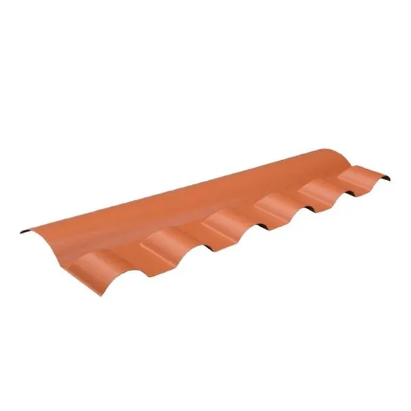 Cumeeira Plan PVC Articulada Terracota 86x26cm Lux Telhas