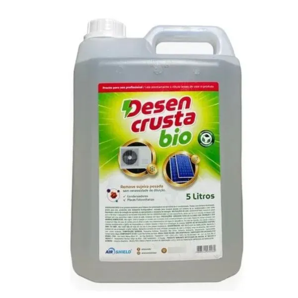 Desincrustante Biodegradável para Limpeza Ar Condicionado Air Shield Desincrustante Biodegradável 5 Litros para Limpeza de Ar Condicionado