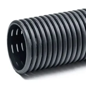 Tubo Dreno Corrugado 100mm Polietileno Preto 50m Cimflex Tubo Dreno Corrugado Polietileno DN100 Preto 50m Cimflex