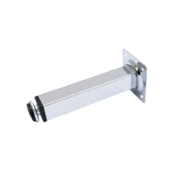 Pé Quadrado para Móveis com Regulagem Cromado Jomarkits Pé Quadrado para Móveis com Regulagem 150mm Cromado