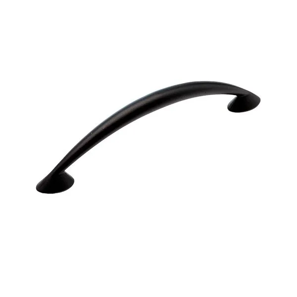 Puxador Curvo Zetta Zamac Ago Inox Puxador Curvo Zetta 96mm Zamac Preto Escovado