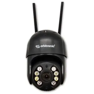 Câmera Wi-Fi Full HD 2MP ORB776 Externa Visão Noturna Orbitronic Câmera Wi-fi Full HD 2MP Externa IP66 Visão Noturna ORB776 Preta