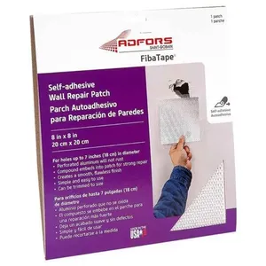 Reparo para Drywall Fibra de Vidro Metal 15x15cm Adfors