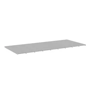 Kit Bandejas Aço para Mini Porta Pallet 180x60cm 250Kg Cinza 09 Peças