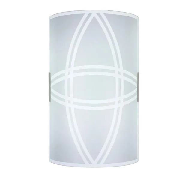Arandela Cadence em Vidro Branco para 1 Lâmpada E27 VMC Arandela Cadence em Vidro Branco com Vidro para 1 Lâmpada E27
