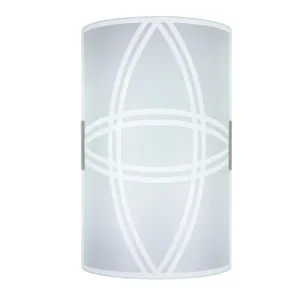 Arandela Cadence em Vidro Branco para 1 Lâmpada E27 VMC Arandela Cadence em Vidro Branco com Vidro para 1 Lâmpada E27