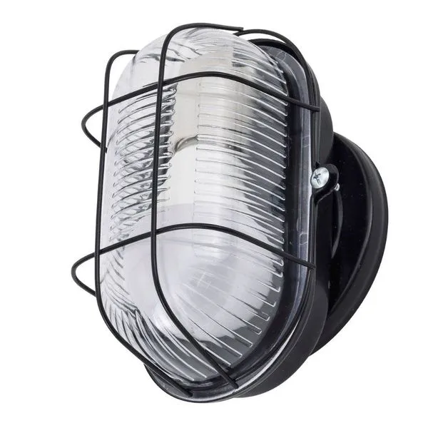 Tartaruga em Metal com Grade IP20 1XE27 VMC Tartaruga em Metal Preto com Grade IP20 para 1 Lâmpada E27