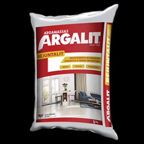 Rejunte Flexível Cerâmica 5kg Argalit Rejuntalit Flexível Preto Grafite 5kg Argalit