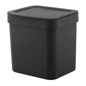 Lixeira Trium Polipropileno com Tampa OU Lixeira Trium 4,7L Preta com Trampa Ou